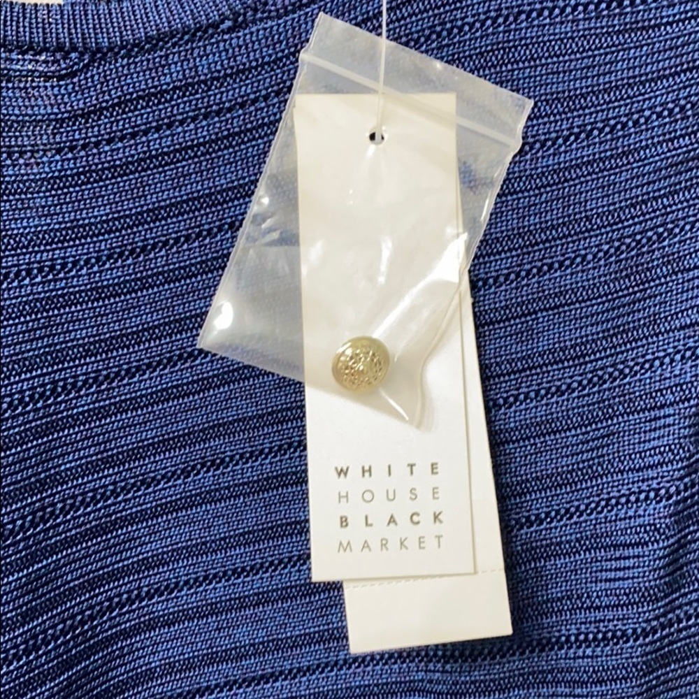 WHBM SL double layer PO blue.Large.NWT - Picture 14 of 15